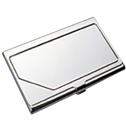 Business card holder with  insert